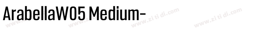 ArabellaW05 Medium字体转换